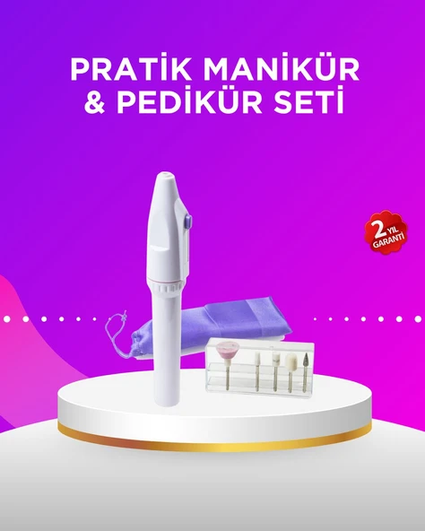 Elektrikli Manikür ve Pedikür Matkap Seti – Ayarlanabilir Hız, Ergonomik ve Sessiz ürün görseli 1