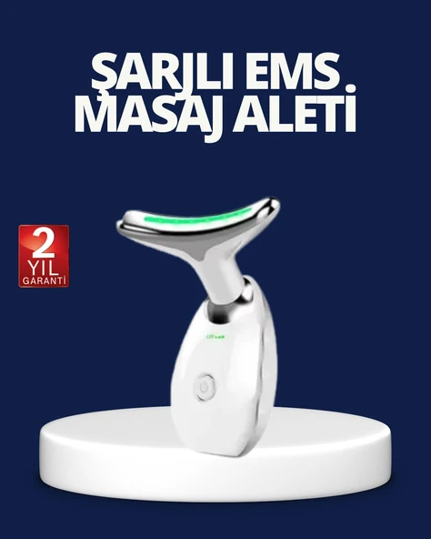 Yüz ve Boyun Sıkılaştırıcı Cilt Bakım Cihazı | EMS Mikro Akım & Kırışıklık Giderici ürün görseli 1