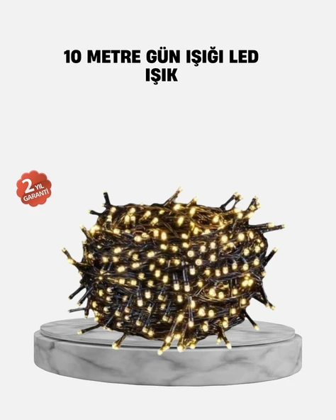 10 Metre LED Işıklı Dekoratif Parti ve Kutlama Aydınlatması ürün görseli 1