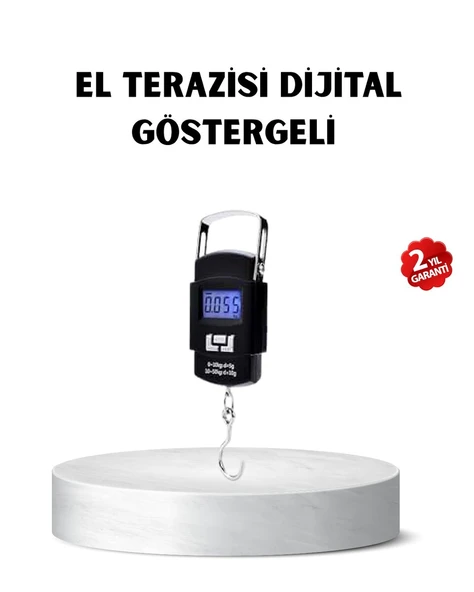 Portatif Dijital El Kantarı – Bavul, Kargo ve Paket Tartı Cihazı 50 Kg ürün görseli 1