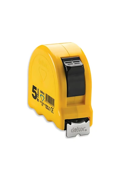 DEKOR 5 M x 19 MM Kemer Klipsli Şerit Metre ürün görseli 1
