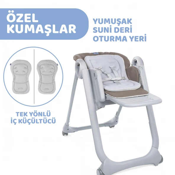 Chicco Polly Magic Mama Sandalyesi Brown - Resim 6