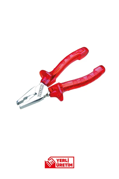 İZELTAŞ 180 mm Kombine Pense | Krom Vanadyum Çelik Gövde ve Kraft Seri Ergonomik Sap Tasarımı ürün görseli 1