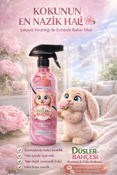 Şakayık Kumaş & Oda Kokusu Sprey 450 ml  Kalıcı Ferahlatıcı Ev Kokusu ürün görseli 1