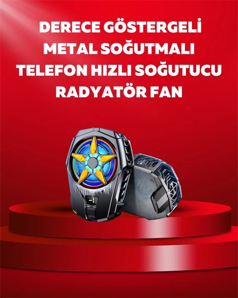 Mobil Cihaz Soğutma Radyatörü – Metal+ABS, Type-C Kablolu ürün görseli 1