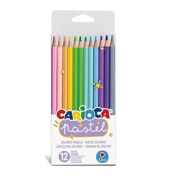 Carioca Kuru Boya Pastel Renkler 12Li ürün görseli 1