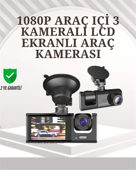 TA-01 1080P Ön 720P Arka ve İç Kamera Sistemli DVR ürün görseli 1