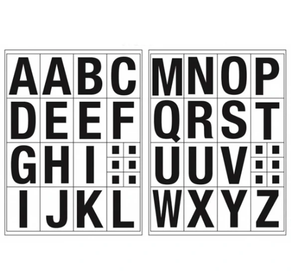 Tanex Harf Sticker 30mm 2 Sayfa Stc-517 - 3 adet ürün görseli 1