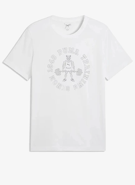 Puma Graphic Tee 2 Erkek Tişört Beyaz 52853102 ürün görseli 1