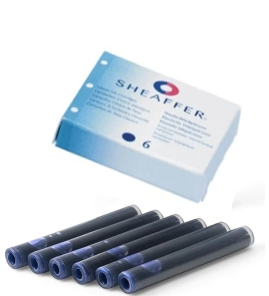 Sheaffer Dolma Kalem Kartuşu 6Lı Mavi ürün görseli 1