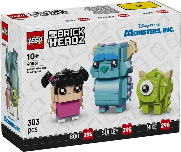 Lego Brickheadz Disney Classic Sulley, Mike ve Boo Figürleri 40861 ürün görseli 1