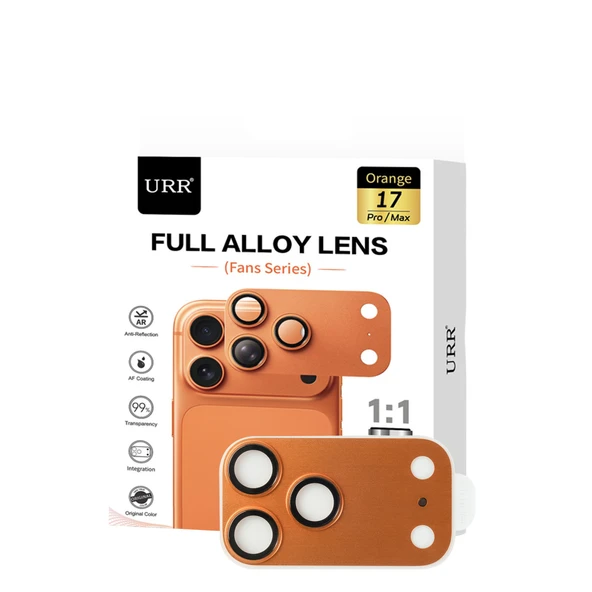 URR iPhone 17 Pro Fans Series Full Alloy Kamera Lens Koruyucu ürün görseli 1