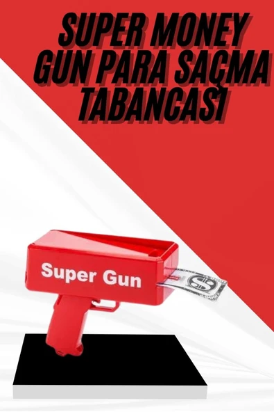 Para Dolar Atma Makinası Super Money Gun Para Saçma Fırlatma Tabancası ürün görseli 1