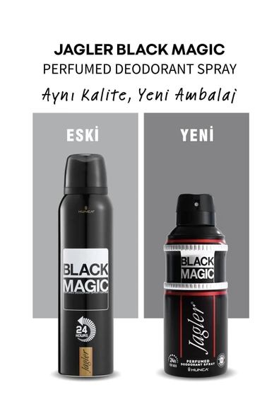 Jagler Black Magic Erkek Deodorant 150 ml - Resim 2