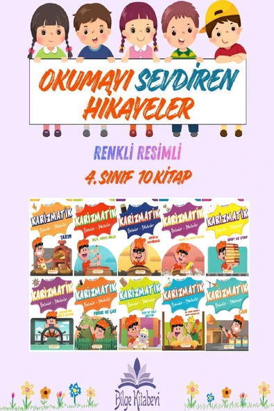 4.Sınıf Okumayı Sevdiren Renkli Resimli Hikaye Seti (10 Kitap) -3 ürün görseli 1