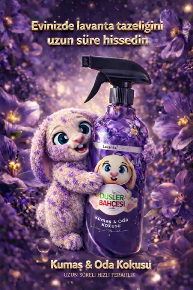 Lavanta Kumaş & Oda Kokusu Sprey 450 ml Kalıcı Ferahlatıcı Ev Kokusu ürün görseli 1