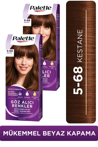 Palette Göz Alıcı Renkler 5-68 Kestane x 2 Adet ürün görseli 1