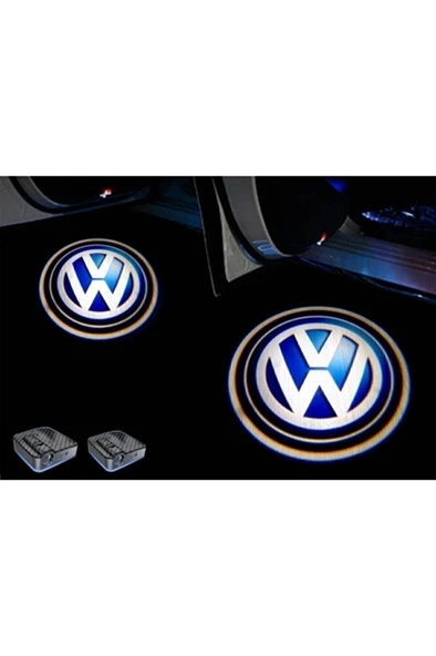 Volkswagen Araçları Kapı Altı Led Logo Mesafe Sensörlü Yeni Nesil ürün görseli 1