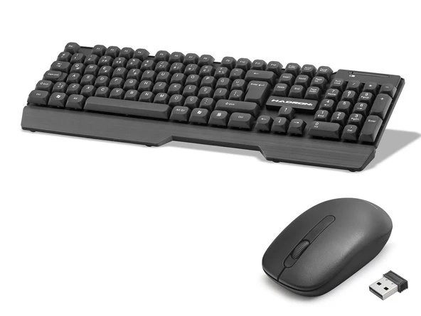 Kablosuz Klavye Ve Mouse Seti - Siyah HD844 ürün görseli 1