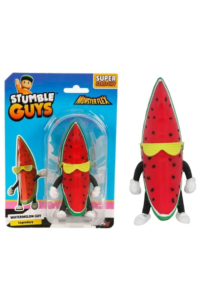 Monster Flex Stumble Guys Super Stretch Figür - Watermelon Guy ürün görseli 1