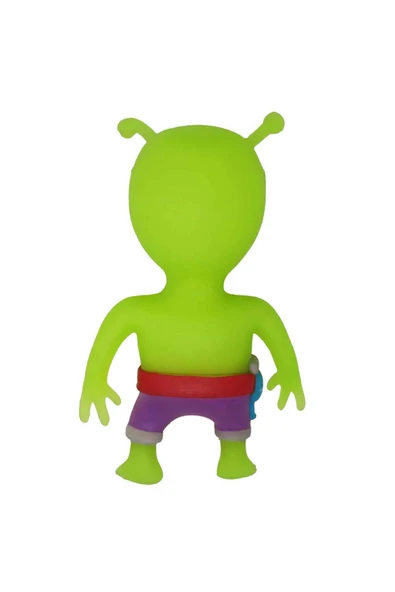 Monster Flex Stumble Guys Super Stretch Figür - Green Alien - Resim 3