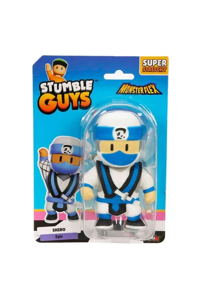 Monster Flex Stumble Guys Super Stretch Figür - Shiro - Resim 4