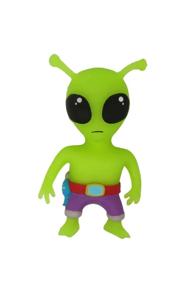 Monster Flex Stumble Guys Super Stretch Figür - Green Alien - Resim 2