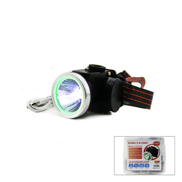 ŞARJLI 60W KAFA LAMBASI FENER USB - TYPE-C DİJİTAL 3-KADEME IŞIK AYARI - FLAŞÖR 2400mAH (2818) ürün görseli 1