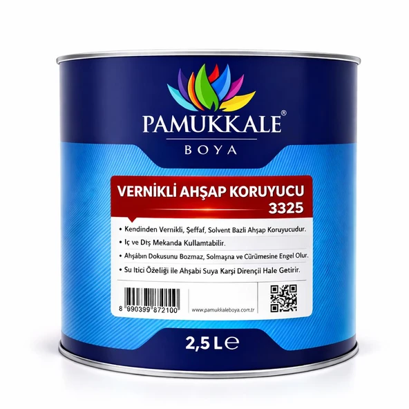 Pamukkale Ahşap Koruyucu Vernikli 2.5 Lt Meşe ürün görseli 1
