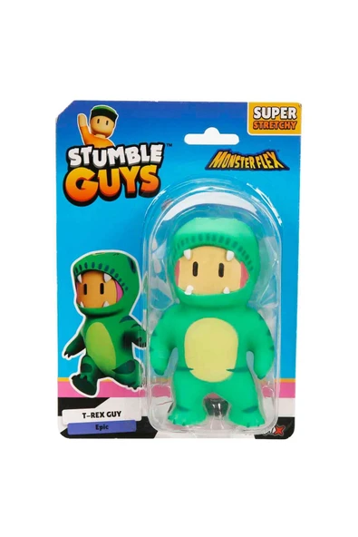 Monster Flex Stumble Guys Super Stretch Figür - T-Rex Guy - Resim 4