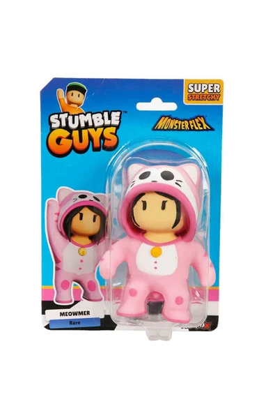 Monster Flex Stumble Guys Super Stretch Figür - Meowmer - Resim 4