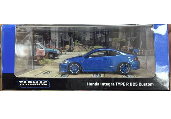 Tarmac Works Honda Integra TYPE R DC5 Custom Mavi 1/64 Model Araba ürün görseli 1