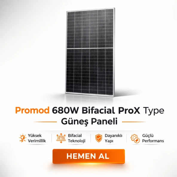 Promod 680W Bifacial ProX Type Güneş Paneli - Resim 2