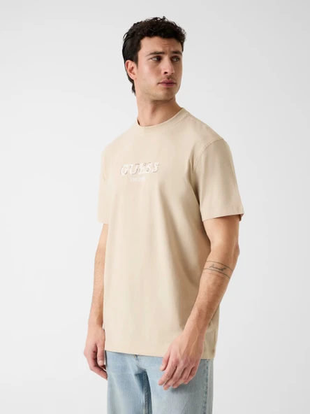 Guess M6GI16K3032 Cn Ss Guess Logo Con Erkek Tişört ürün görseli 1