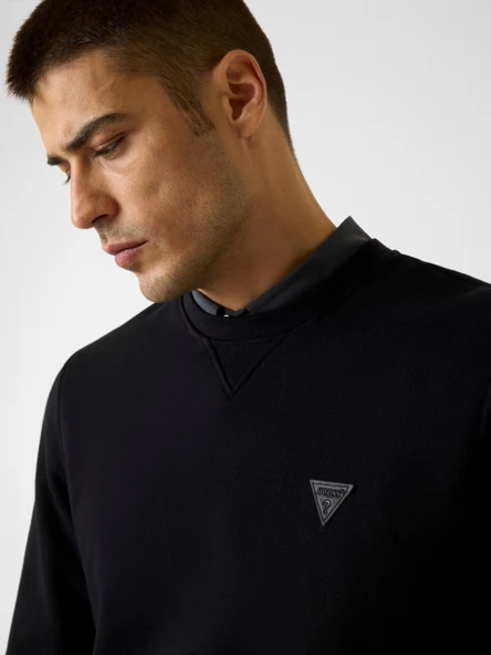 Guess M6RQ08KCN01 Cn Ls Basic Erkek Sweatshirt - Resim 4