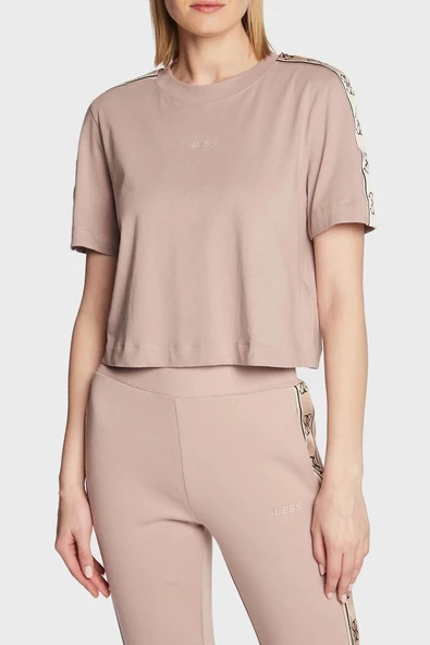 Guess V3RI08I3Z14 Britney Crop Kadın Tişört ürün görseli 1