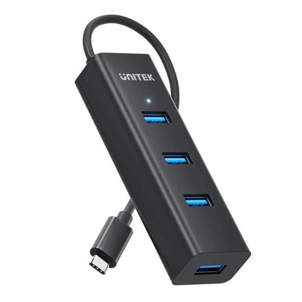 Unitek Type-C to 4 Port USB 3.0 HUB + Type-C Power 5 Gbps (Y-3089Z) ürün görseli 1