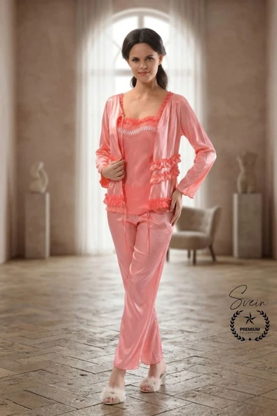 #Pijama Nar Çiçeği Kadın Pijama Takımı Rahat Ev Giyim Günlük ve Çeyizlik Nefes Alabilen Yumuşak ürün görseli 1