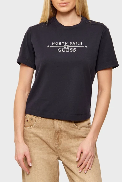 Guess W6GI03K2657 Xns Logo Tee Kadın Tişört ürün görseli 1