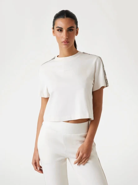 Guess V3RI08I3Z14 Britney Crop Tee Kadın Tişört ürün görseli 1