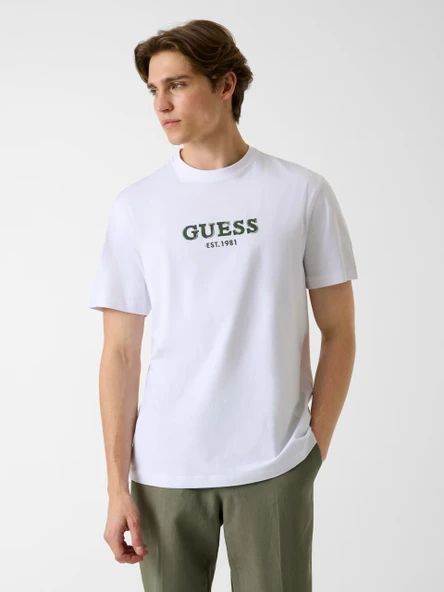 Guess M6GI16K3032 Cn Ss Guess Logo Con Erkek Tişört ürün görseli 1