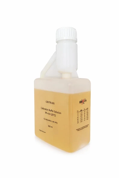 Ph Metre Kalibrasyon Çözeltisi pH 4.01 500 ml - Standart Buffer Solüsyonu ürün görseli 1