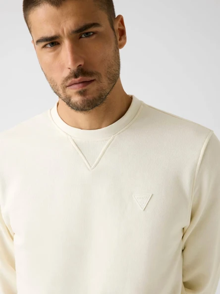 Guess M6RQ08KCN01 Cn Ls Basic Erkek Sweatshirt - Resim 4