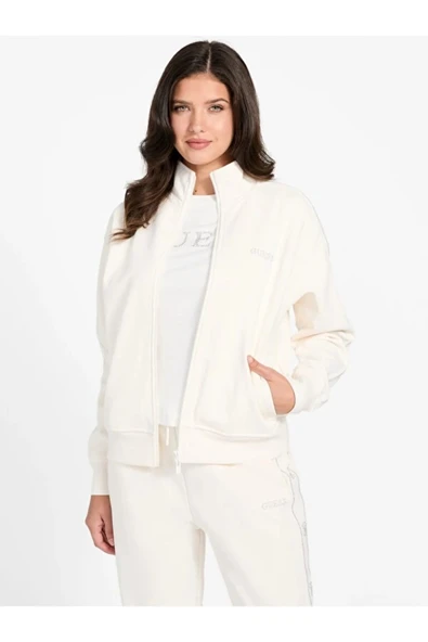 Guess V5BQ15KCX22 Octavia High Neck Full Zip Kadın Sweatshirt ürün görseli 1