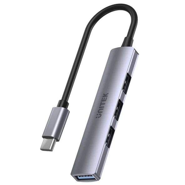 Unitek Type-C to 4 Port 1x USB 3.0 + 3x USB 2.0 Çoklayıcı (H1208B) ürün görseli 1