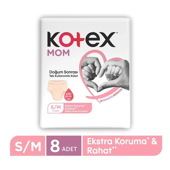 Kotex Mom Lohusa Külodu - Külot Bez S - Small - Küçük / M - Medium - Orta (İç Adet 8) Tekli Pk ürün görseli 1