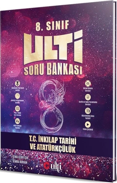 8. Sınıf LGS T.C. İnkılap Tarihi ve Atatürkçülük Soru Bankası Ulti Yayınları ürün görseli 1