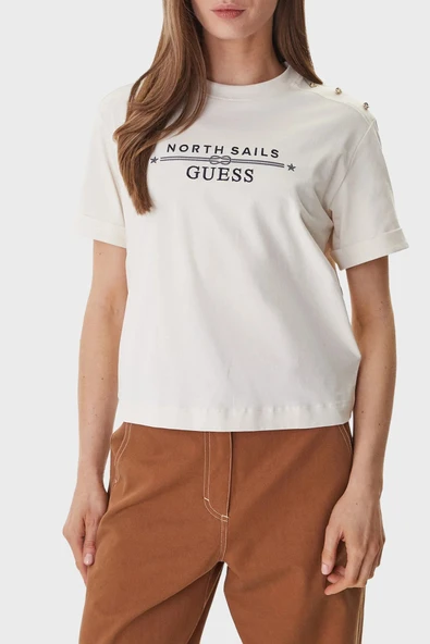 Guess W6GI03K2657 Xns Logo Tee Kadın Tişört ürün görseli 1