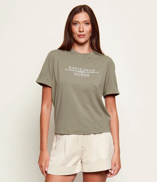 Guess W6GI03K2657 Xns Logo Tee Kadın Tişört ürün görseli 1