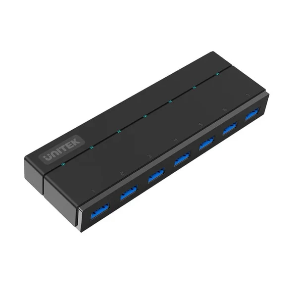 Unitek Type-A to 7 USB 3.0 Port Şarj Destekli USB Hub Dönüştürücü (Y-3184) ürün görseli 1